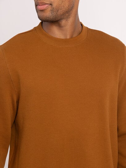 cole waffle knit crewneck sweater cole waffle knit crewneck sweater