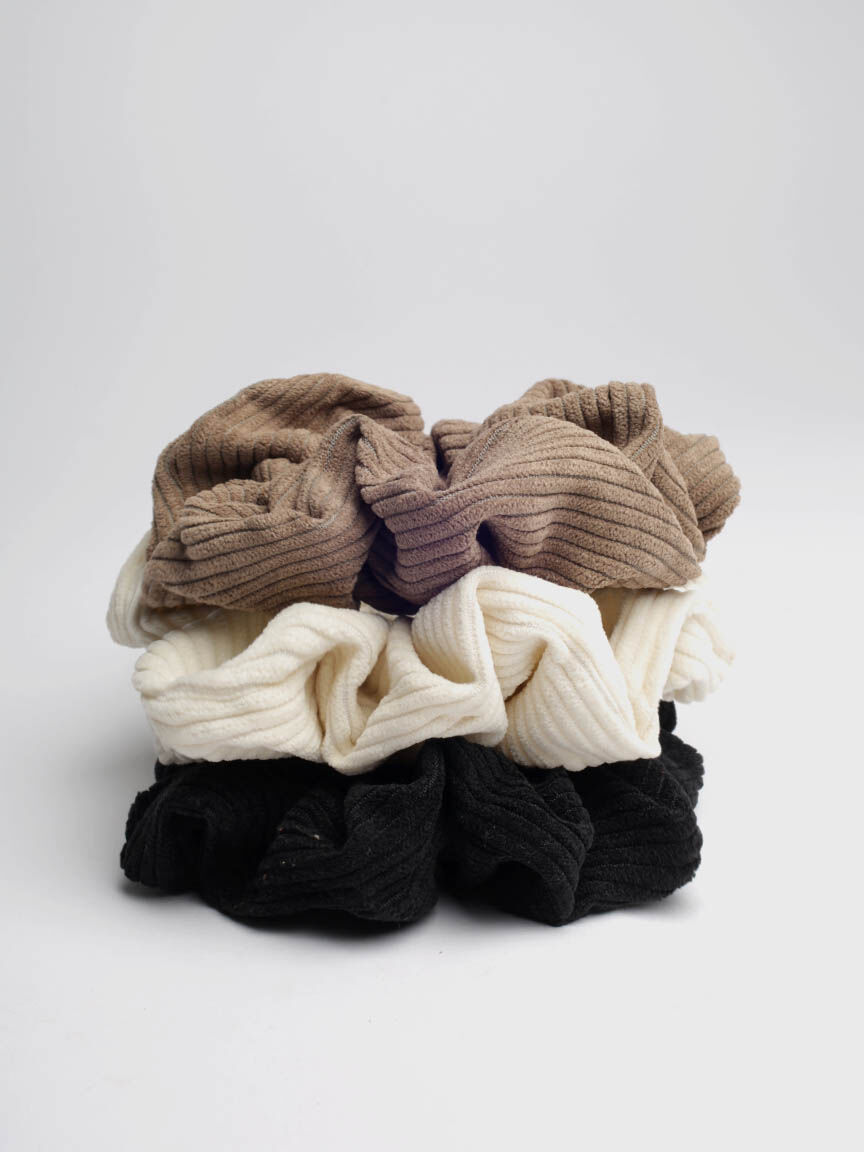 3 pack corduroy scrunchies Image 2
