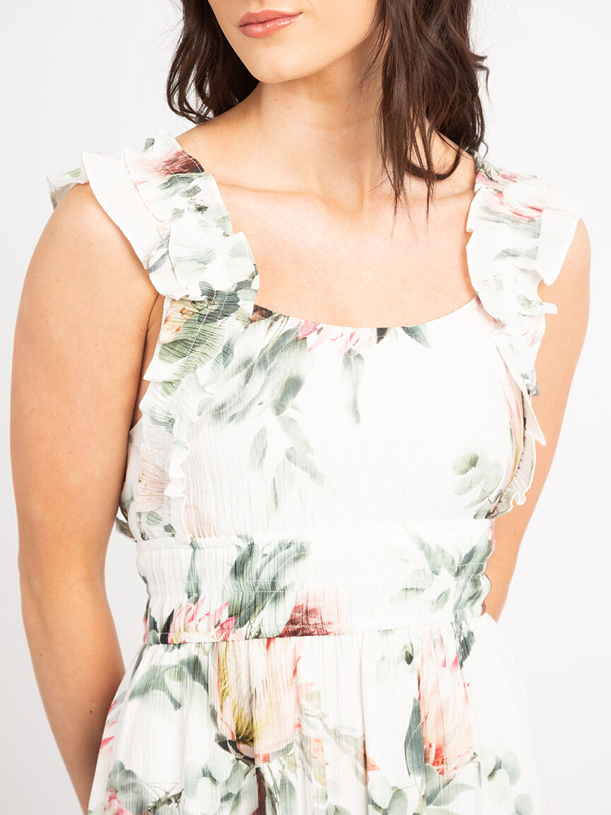 gretchen tiered ruffled strap maxi Image 5