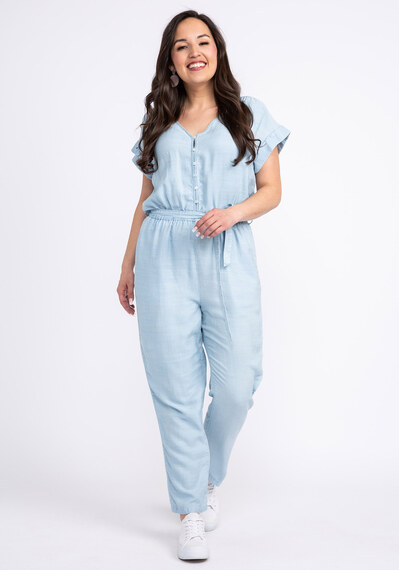 reilly chambray denim jumpsuit Image 1