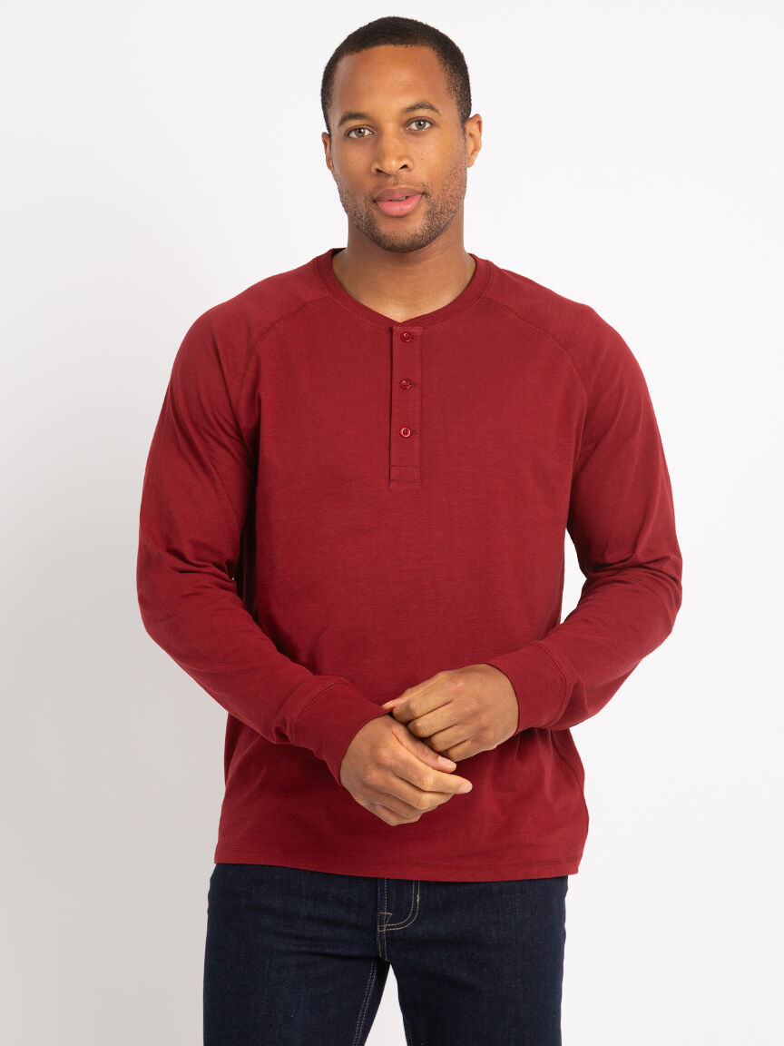 lucas long sleeve henley t-shirt Image 1