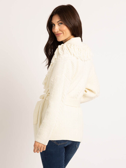 anne belted open cardigan  Image 6