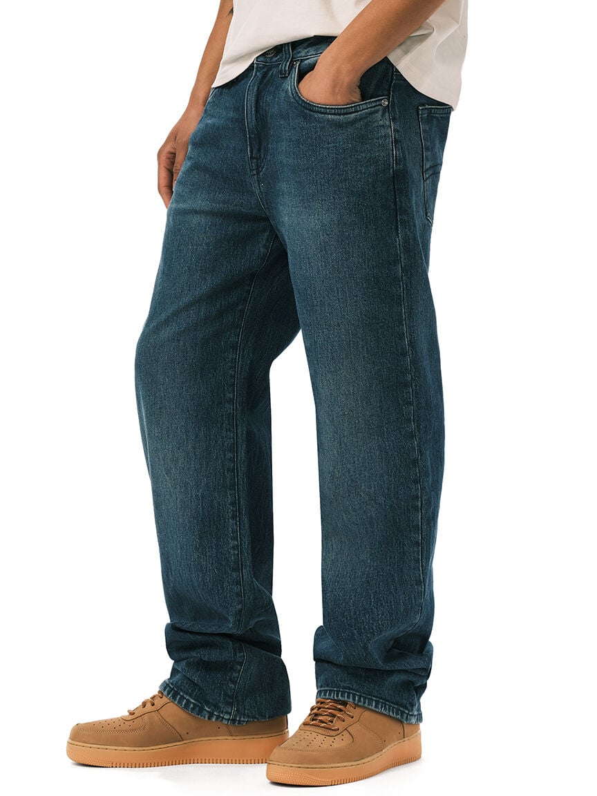 ruffer easy fit jeans contrasted blue