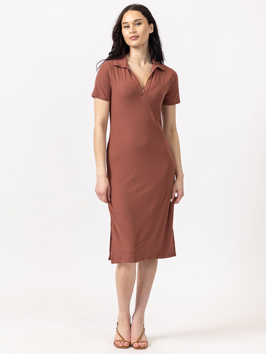 johnny collar dress Image 1
