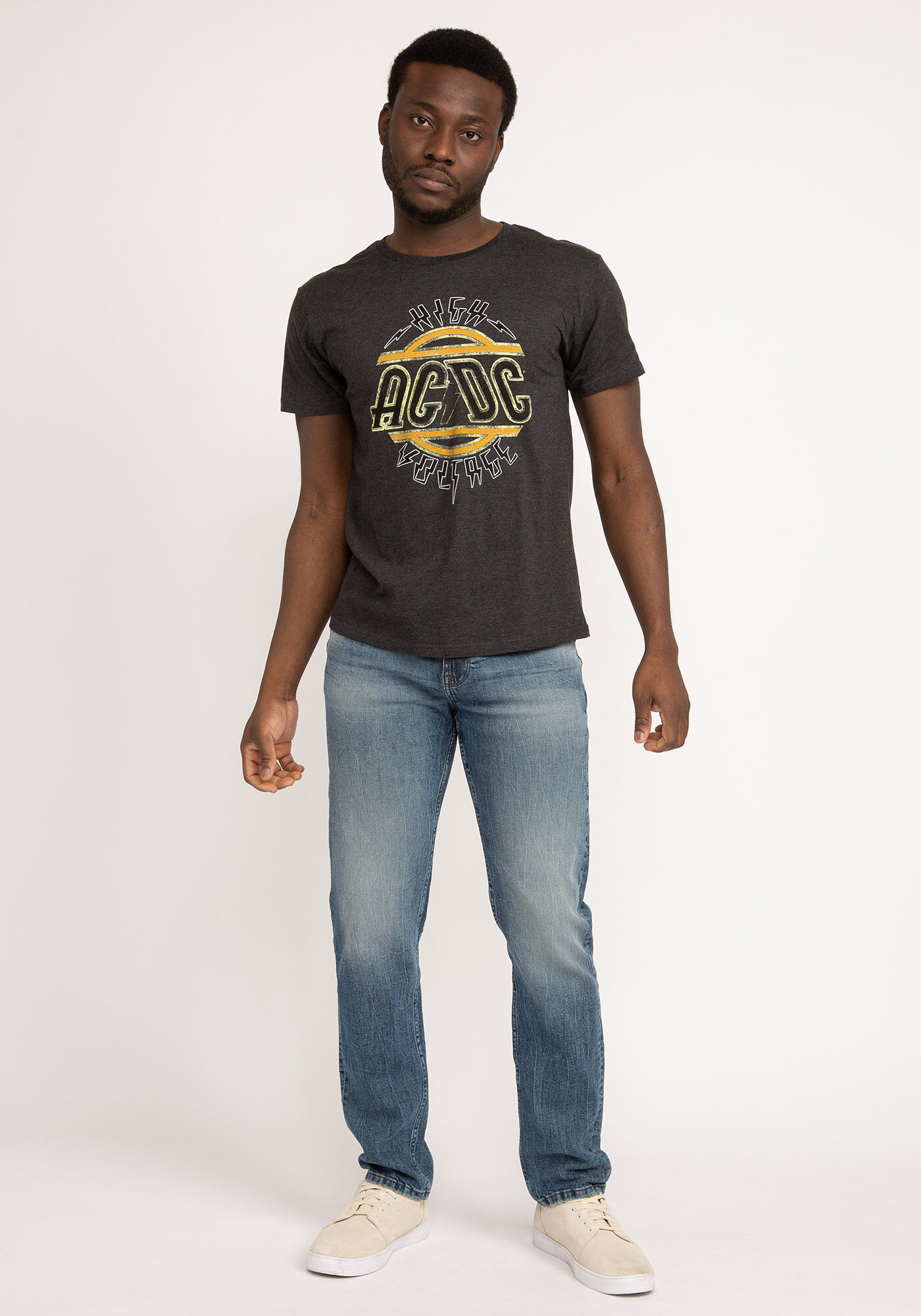 orange high voltage t-shirt Image 4