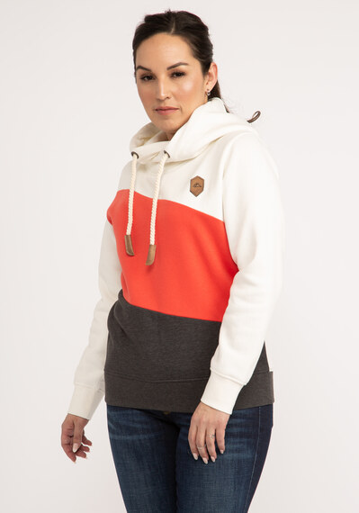 ainsley color block hooded popover Image 1