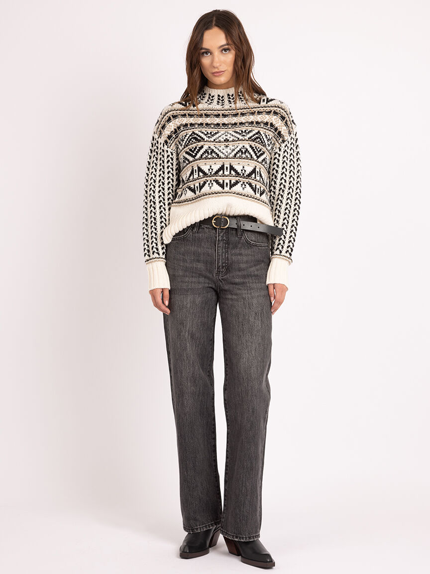 chan mock neck sweater Image 5