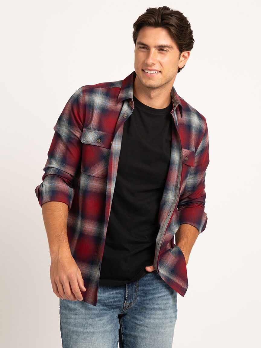 brushed flannel shirt Image 2