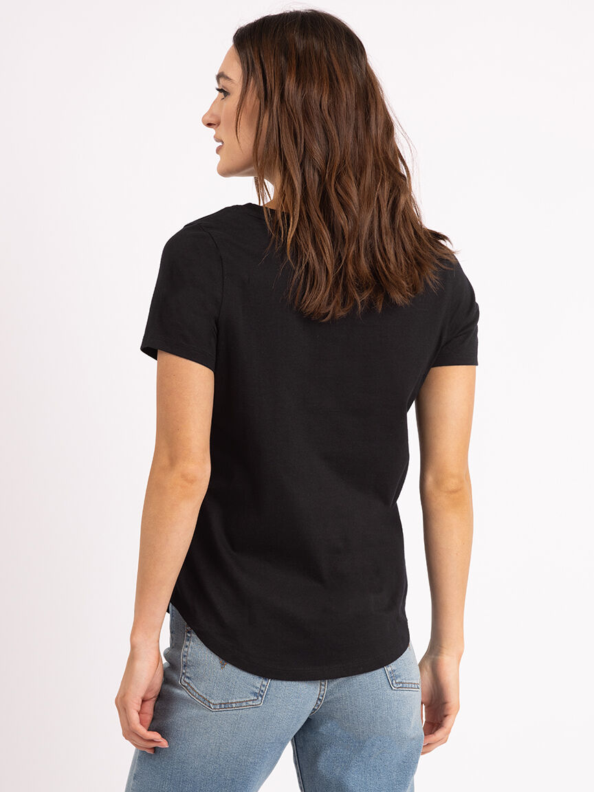 vickie v neck t-shirt Image 4