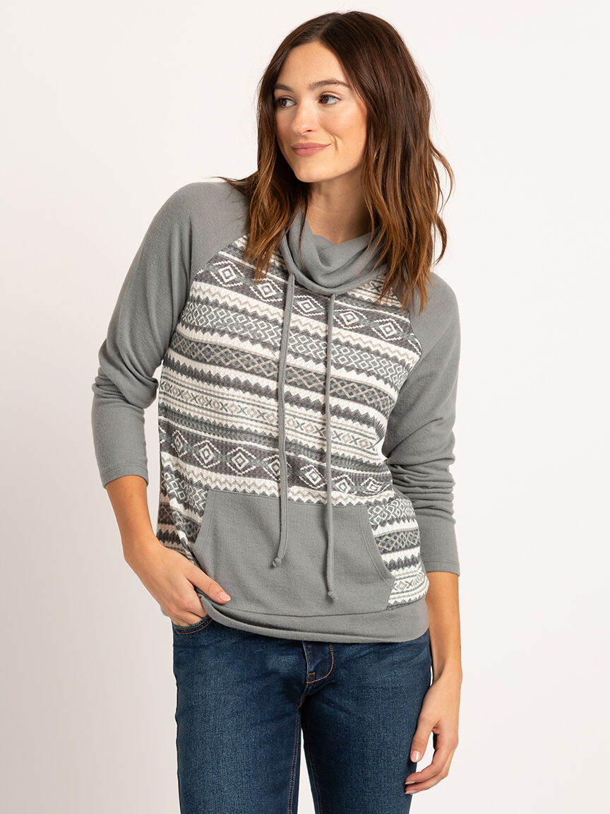 cammi cowl neck long sleeve tee Image 1