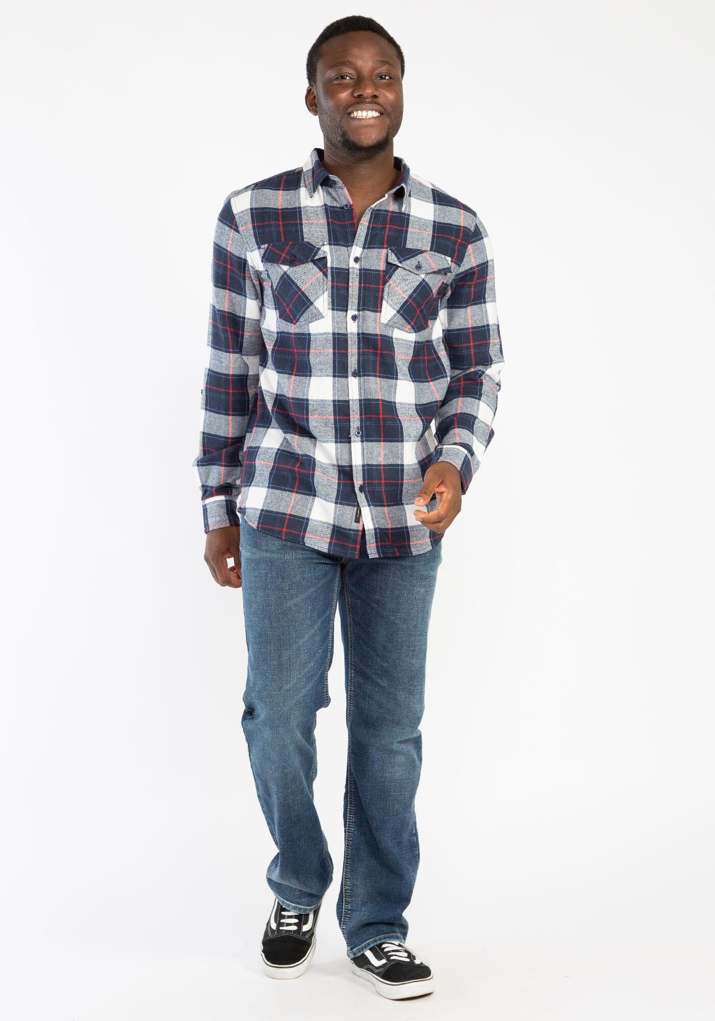 plaid long sleeve shirt Image 3