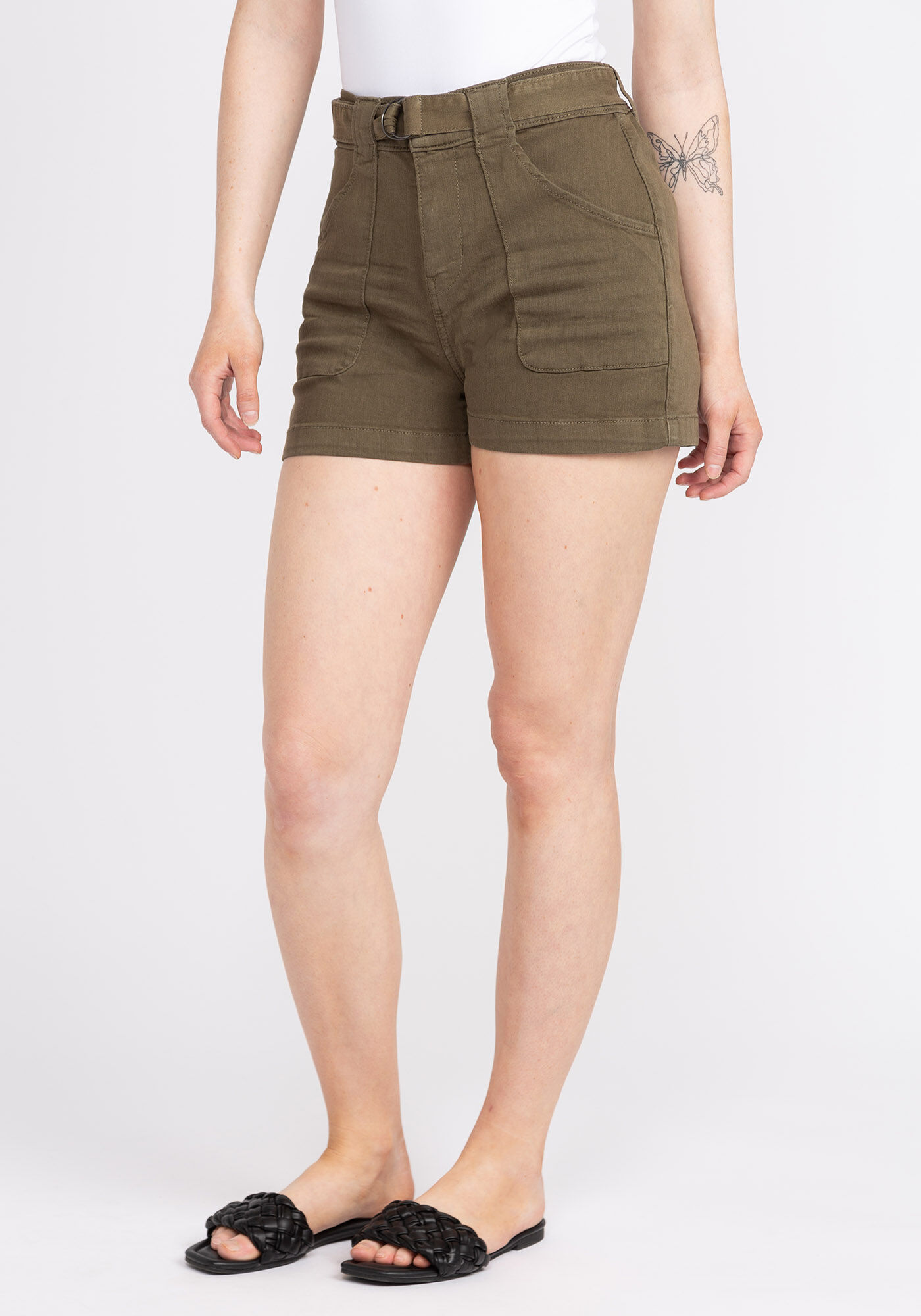 ultra-high rise belted short Image 3