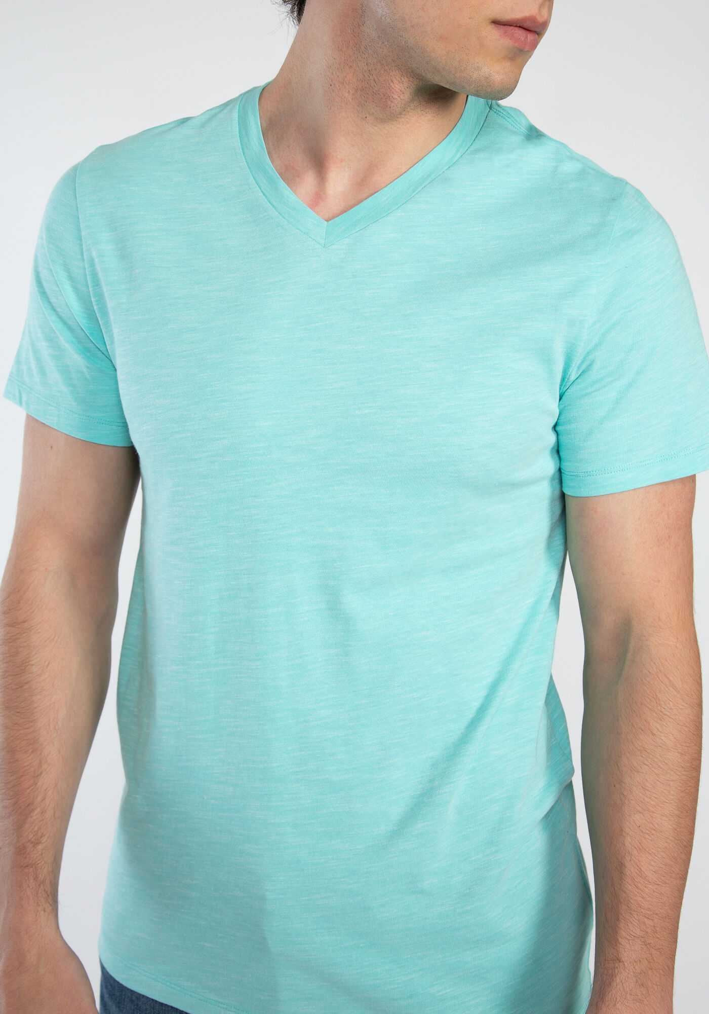 owen inject dye v-neck t-shirt Image 5