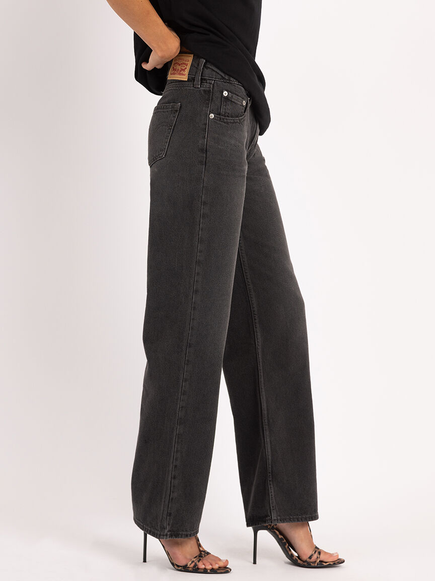 superlow loose jean washed black Image 4