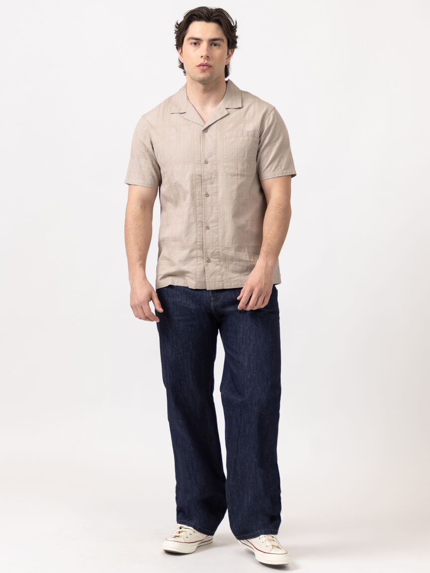 louis plaid textured 1 pkt shirt Image 2