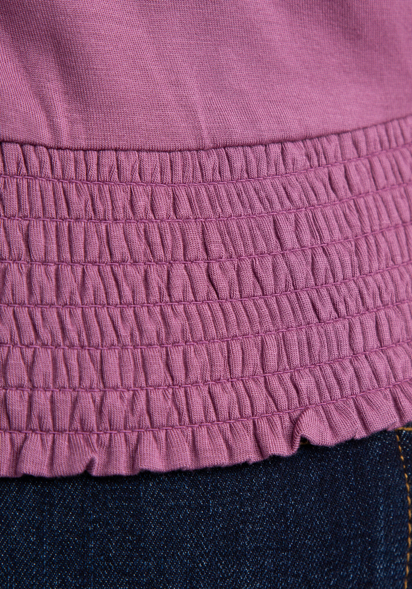 cassidy long sleeve smocked hem top Image 6