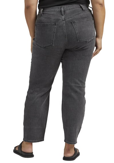 highly desirable high rise slim straight jeans Image 2