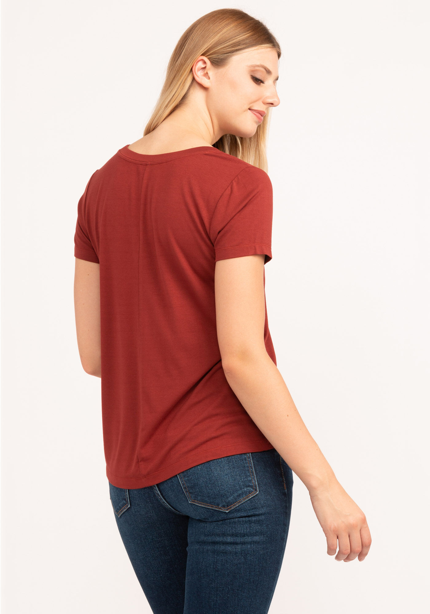 basic scoop neck short sleeve t-shirt Image 2