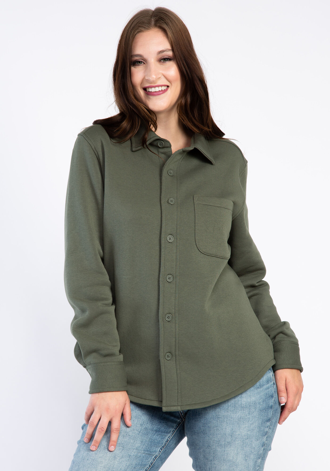 kaden fleece shacket Image 4