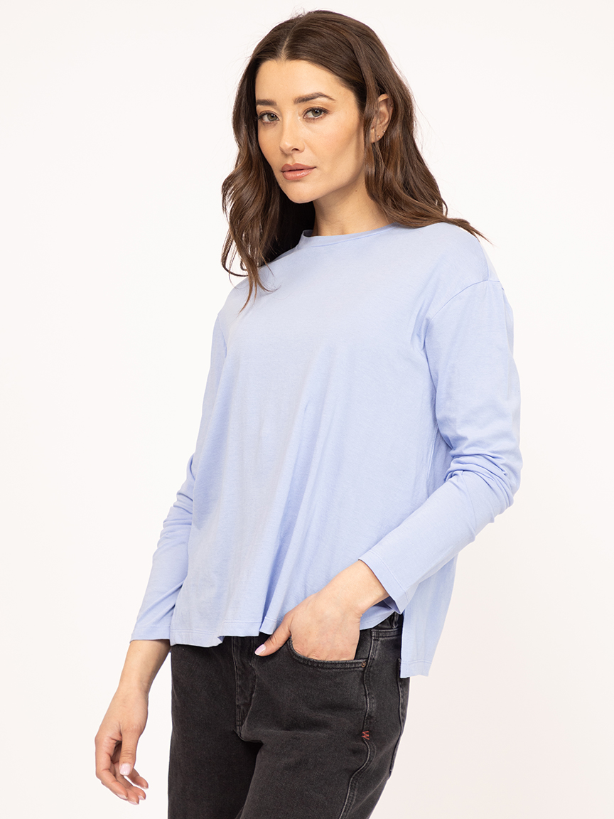 long sleeve tee blue