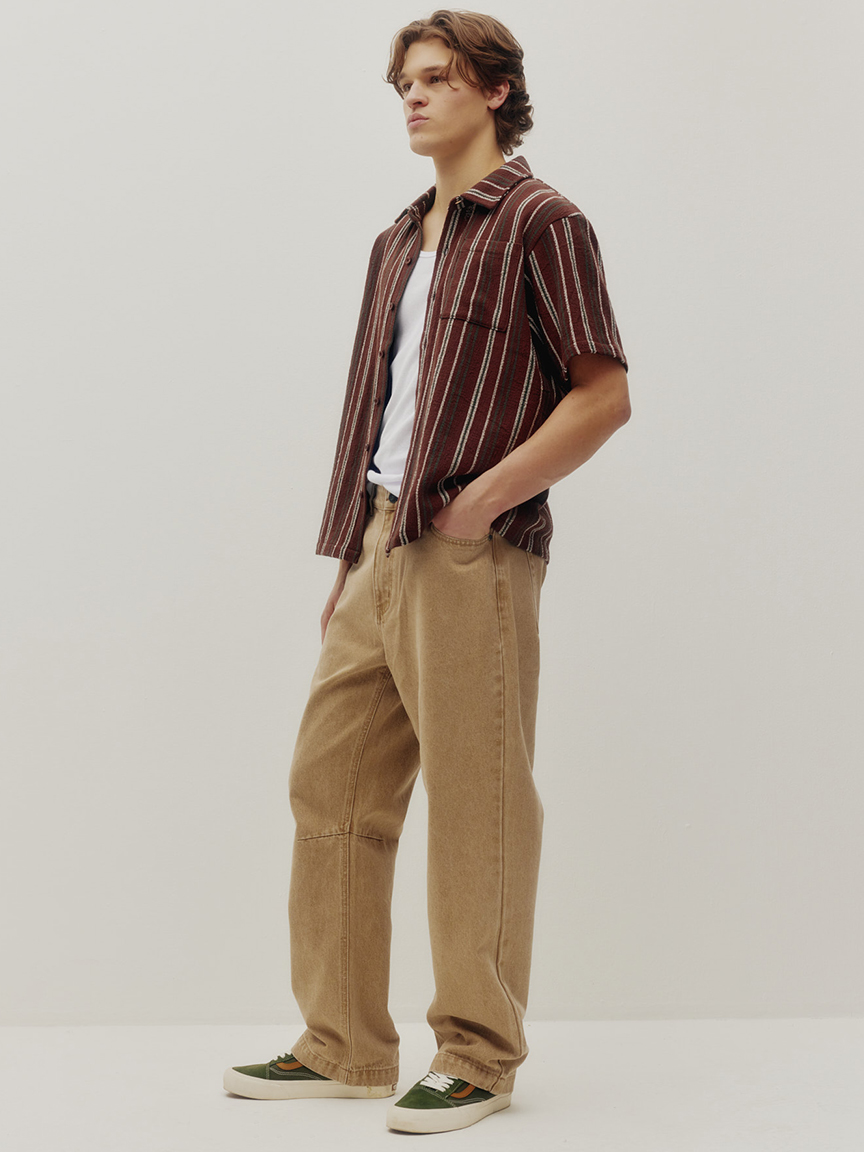 textured stripe shirt