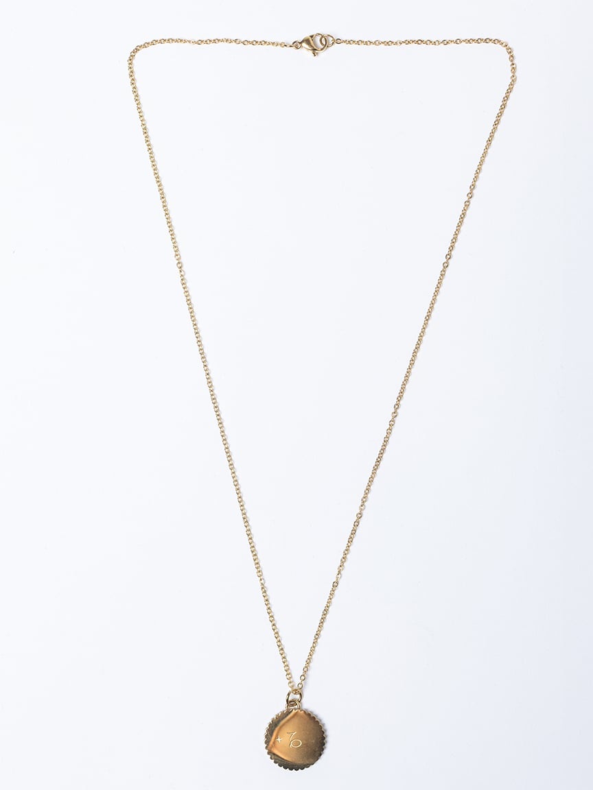 dainty zodiac necklace gold