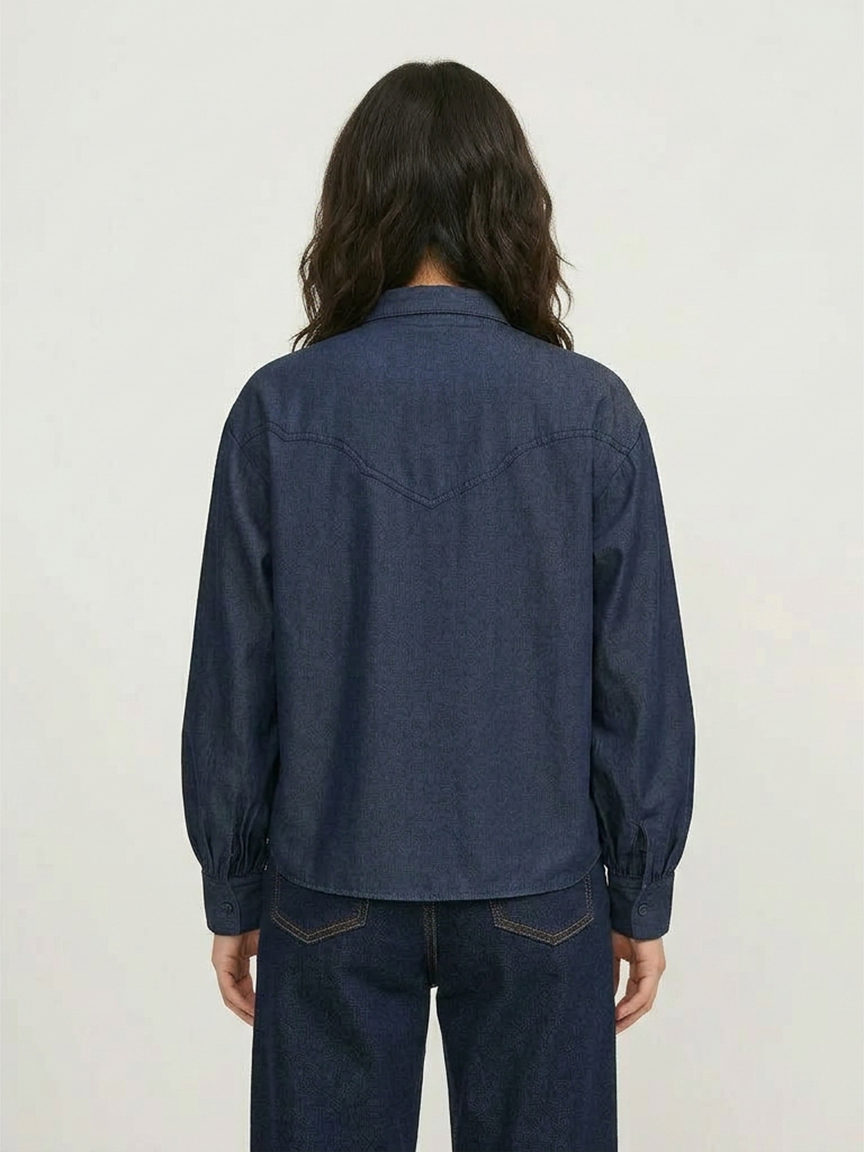 debby chambray ballon shirt