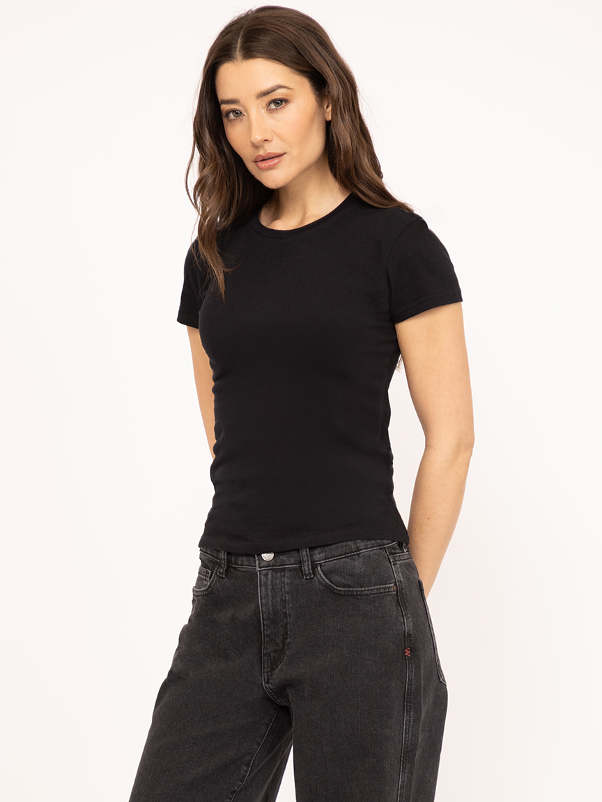 short sleeve tee black