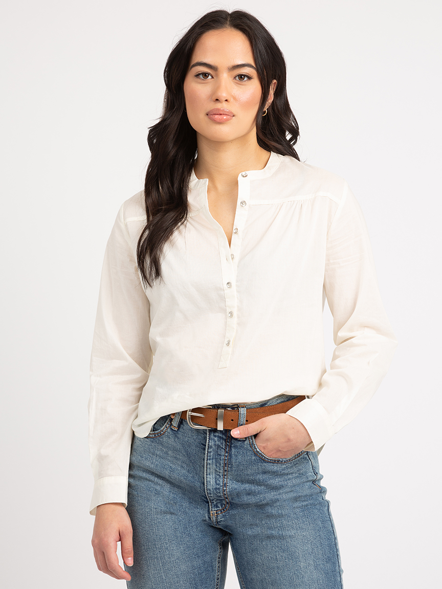 giannina button front shirt