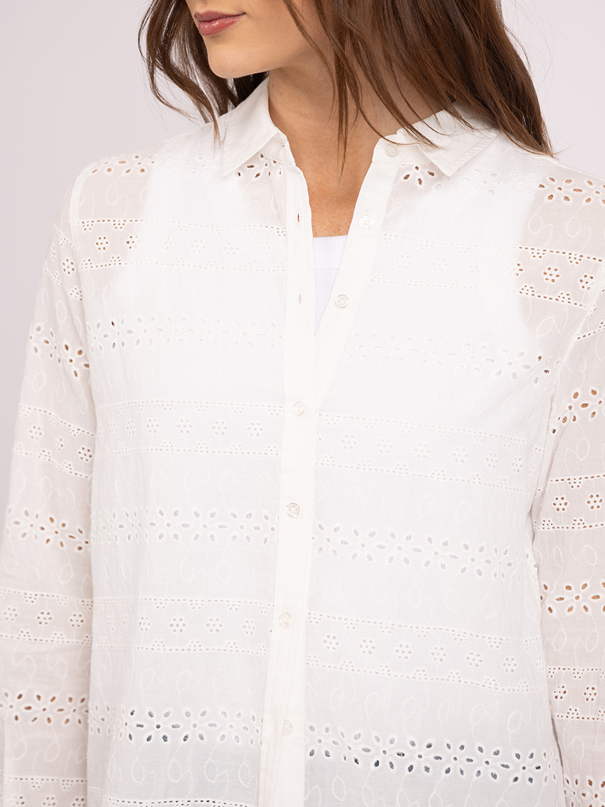 pruitt eyelet shirt