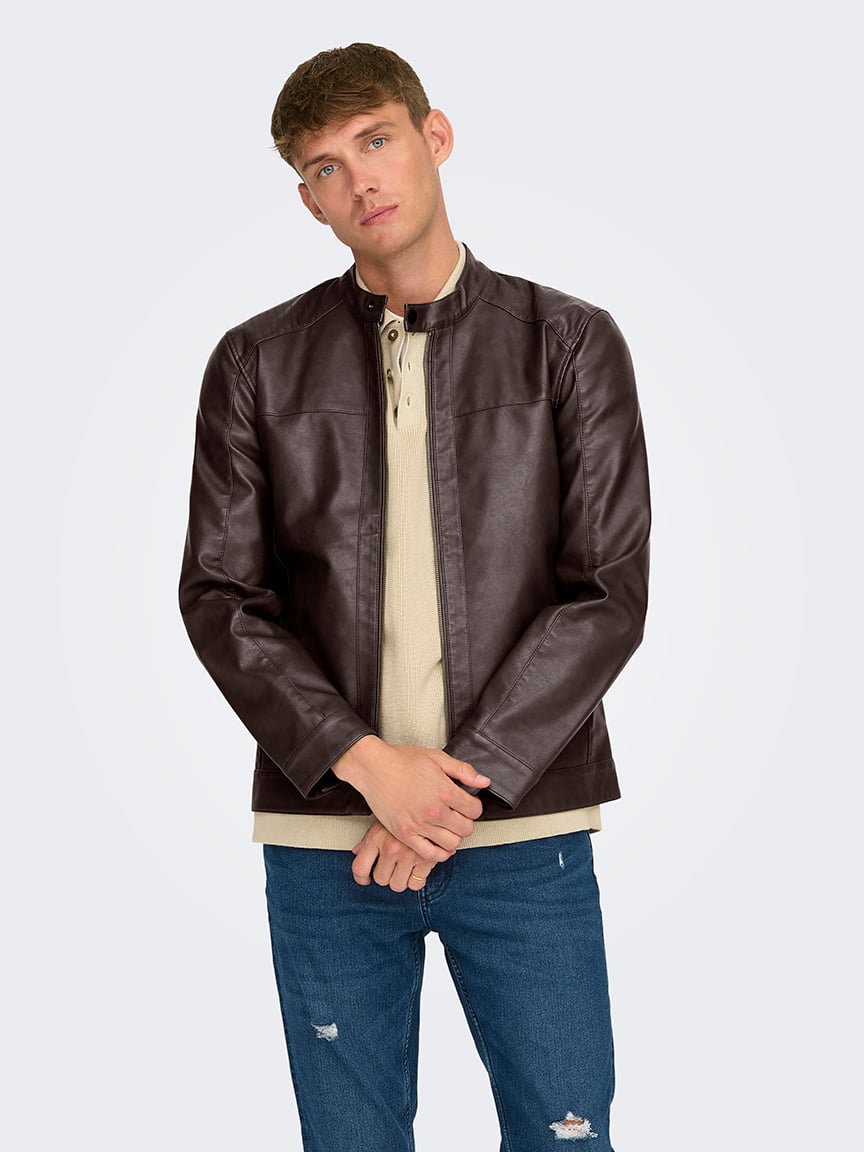 mike faux leather jacket Bootlegger 2000009086