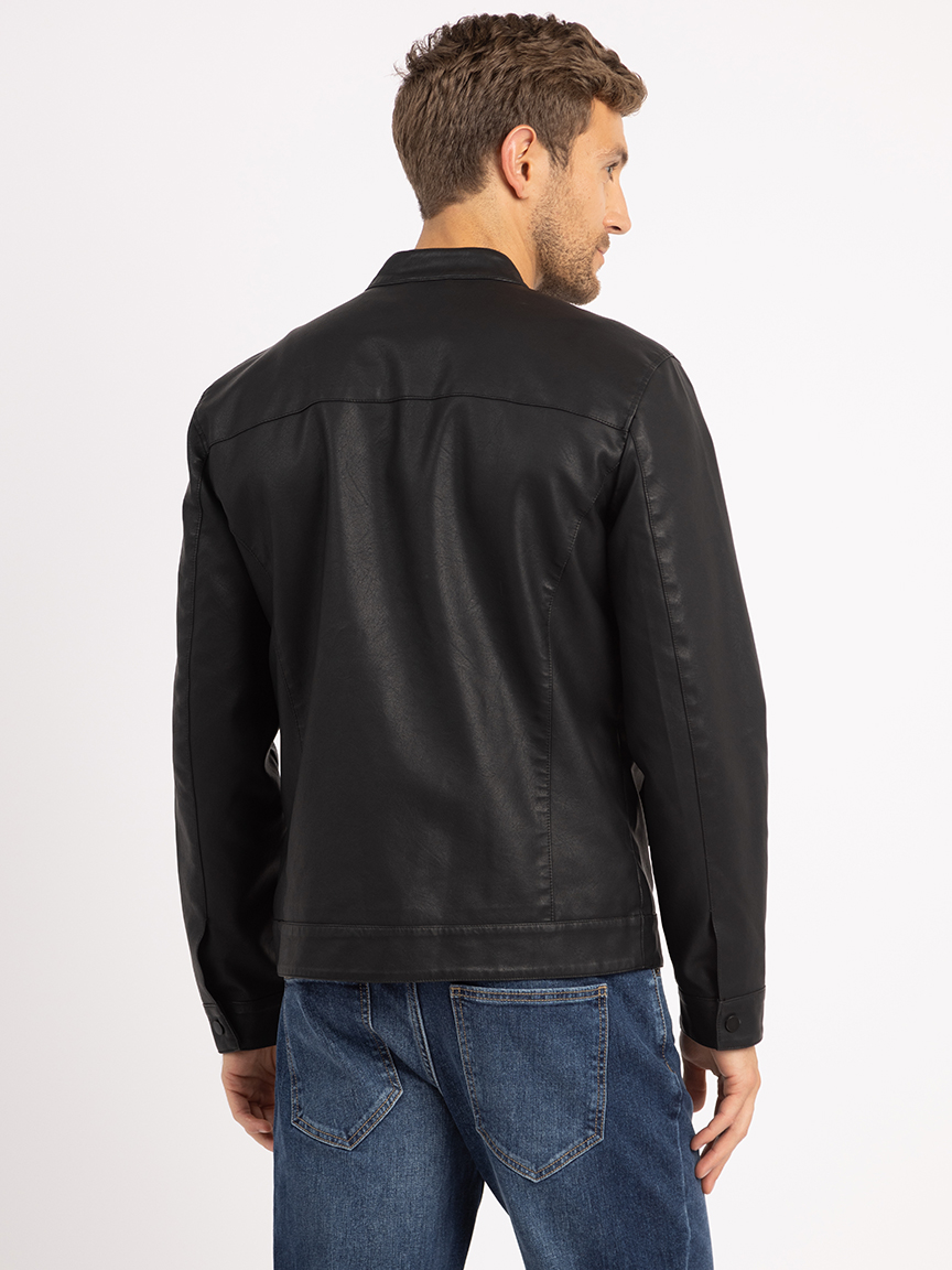 Ameri　FAKE LEATHER COLOR JACKET LEATHER – Avirex