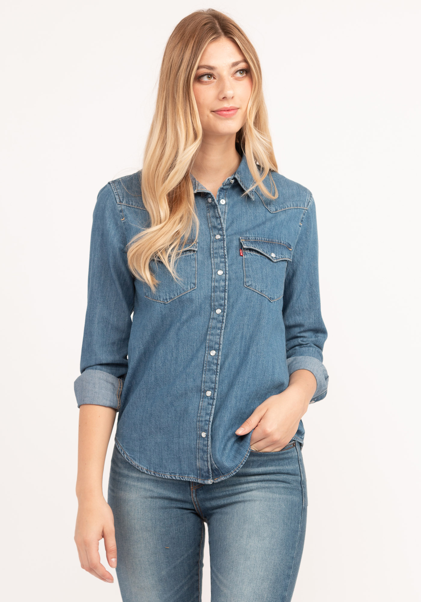 Ultimate Western Denim Shirt - Medium Wash