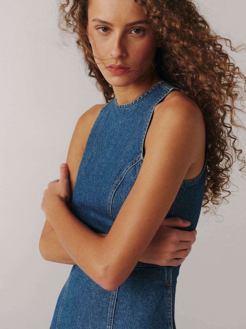 southern belle denim dress