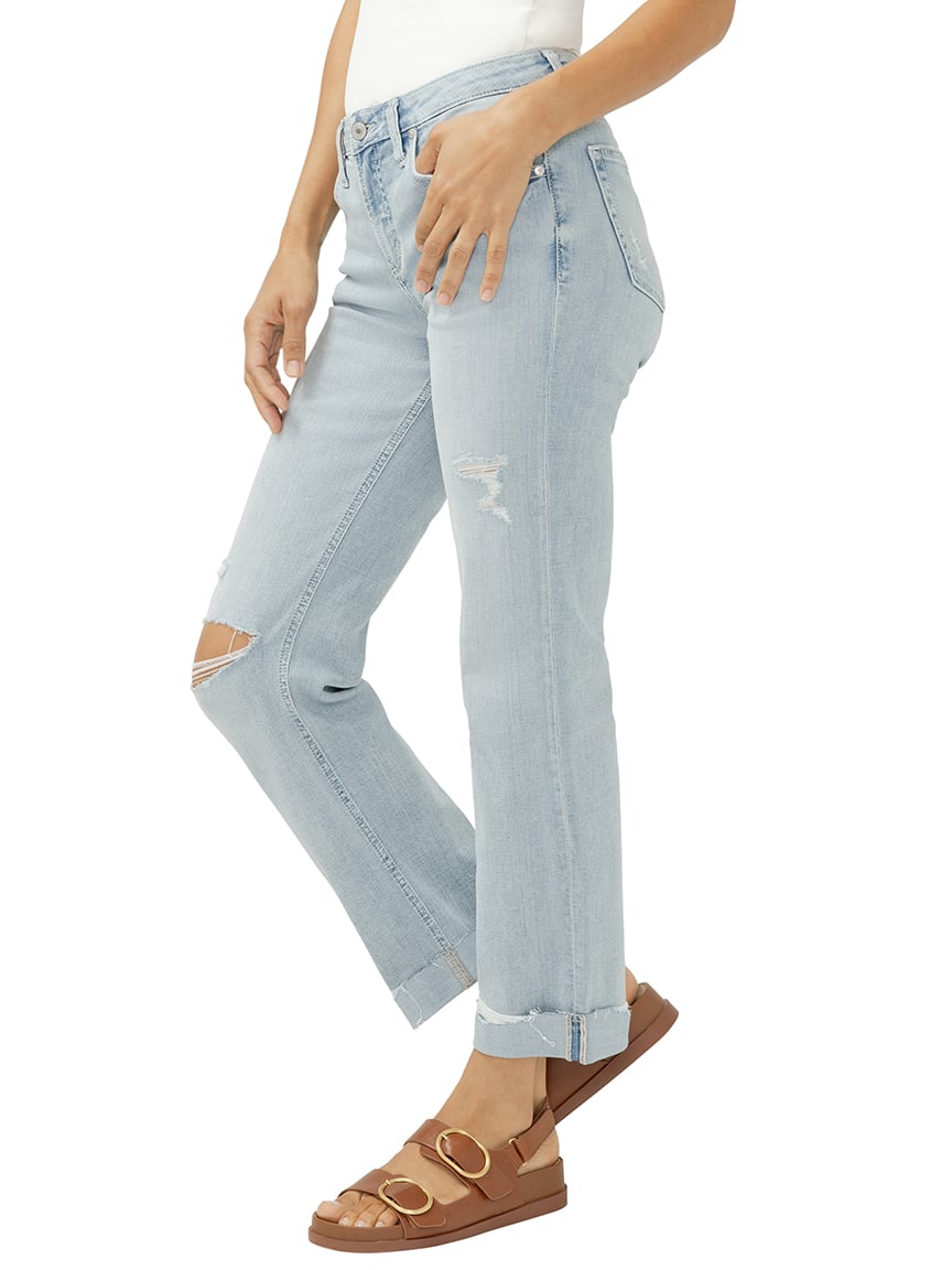 Chelsea Mid Rise Straight Leg Luxe Stretch Jeans