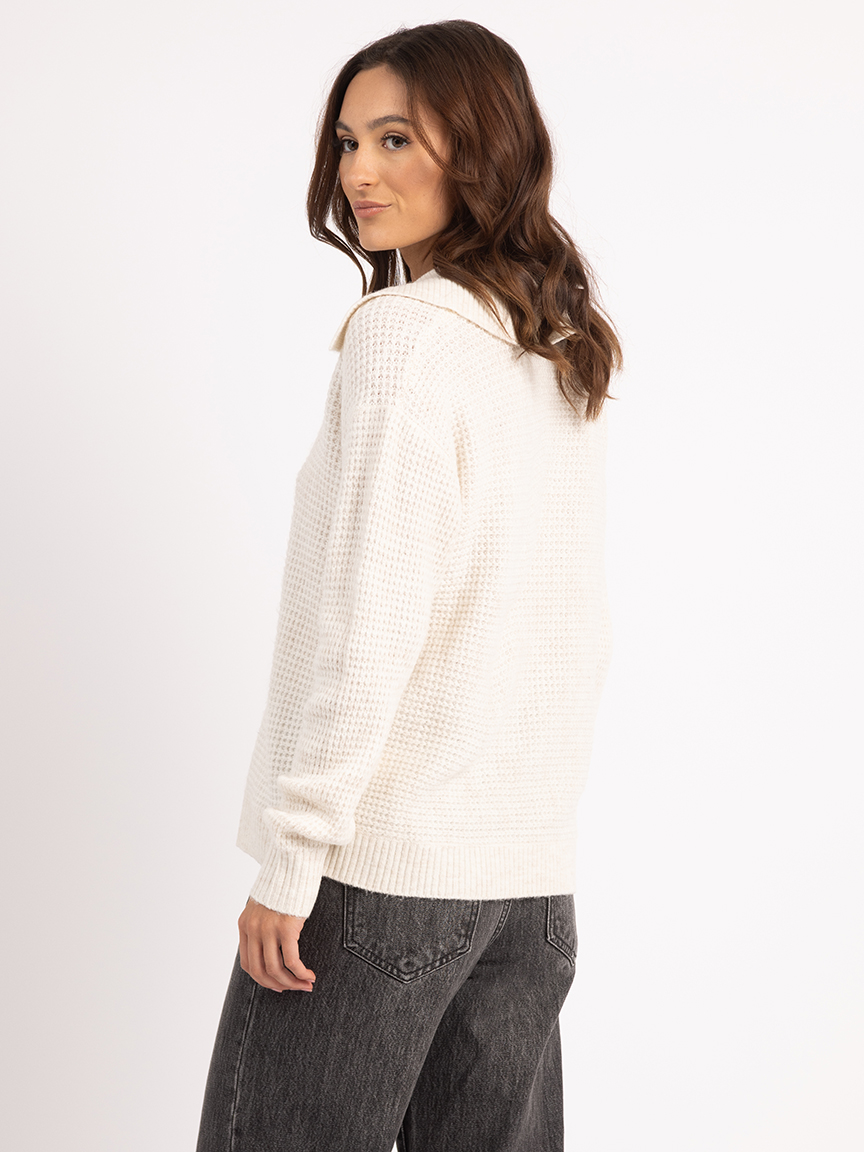 tawny johnny collar sweater
