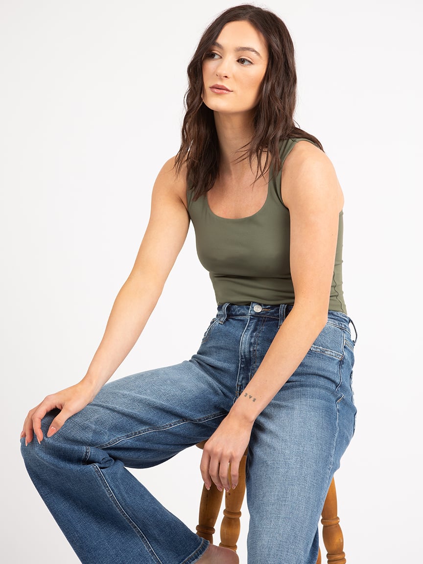 misty kismet square neck tank