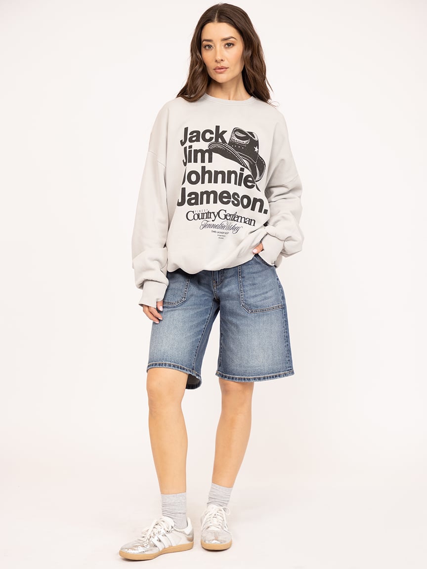 country gentleman whiskey oversized crewneck