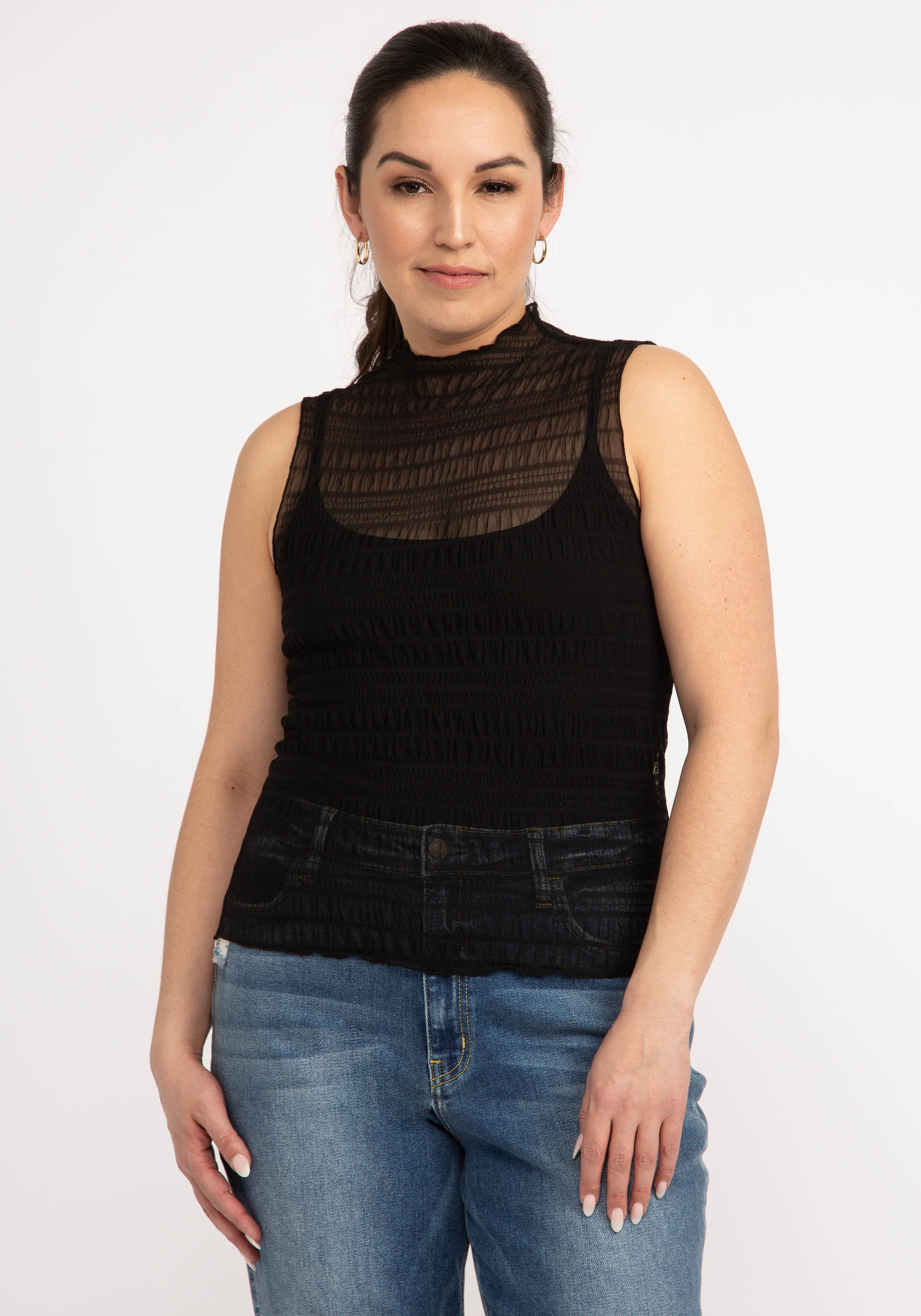 moeity sheer tank top