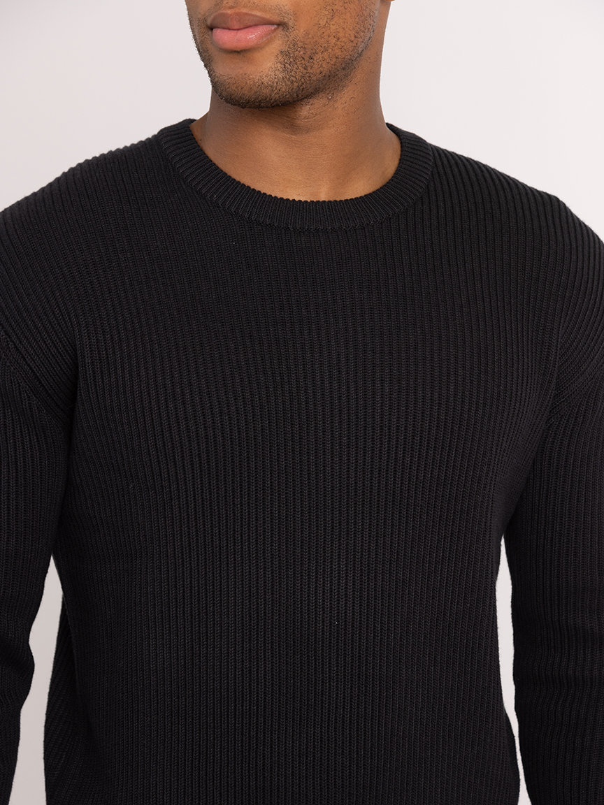 derek washed ribbed crewneck