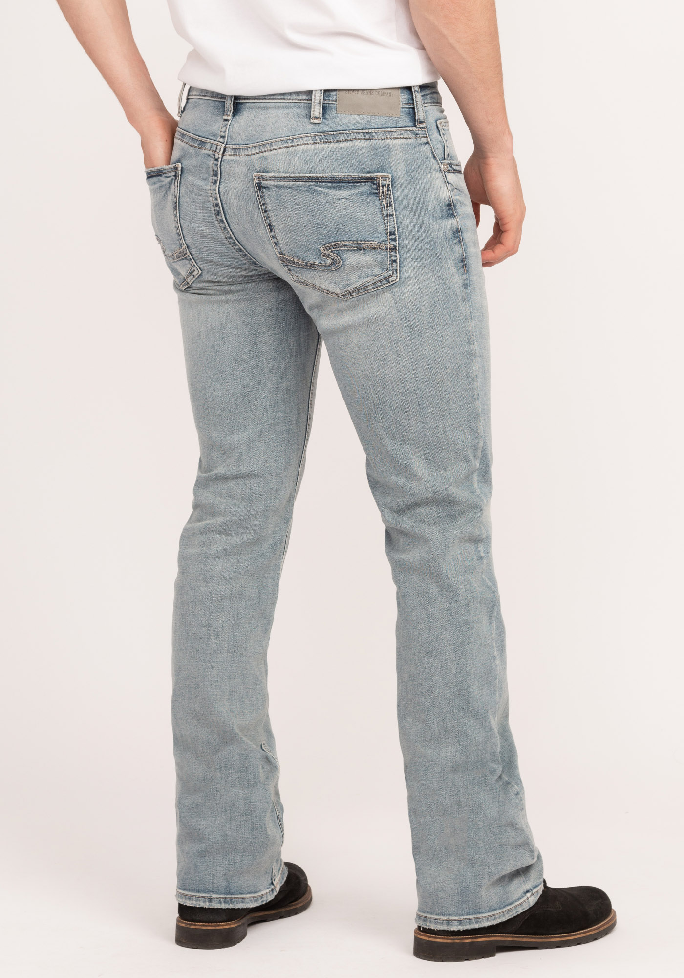 Silver Men's Jace Slim-Fit Bootcut Jeans | Mark's Silver Jeans Co. メンズ Jace  スリムフィット Silver Jeans Co. メンズ Jace スリムフィット ブーツカットジーンズ