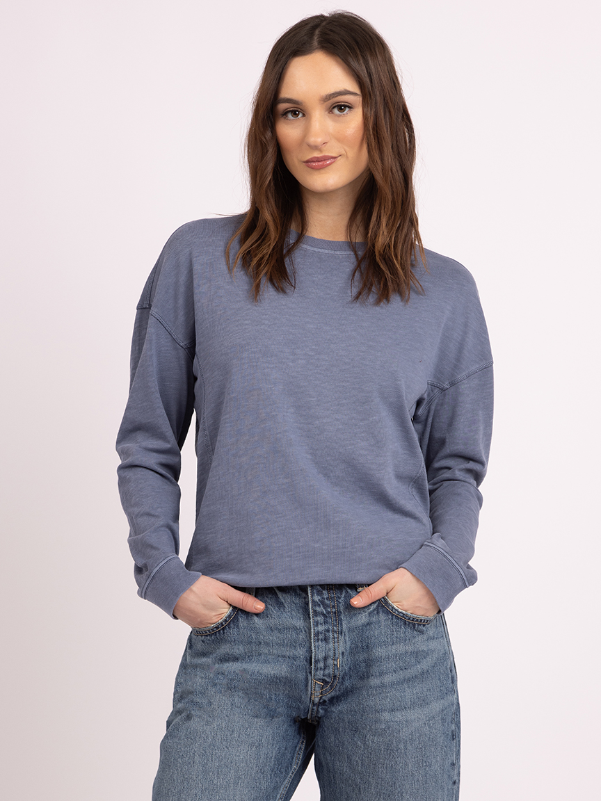 joni crew neck top
