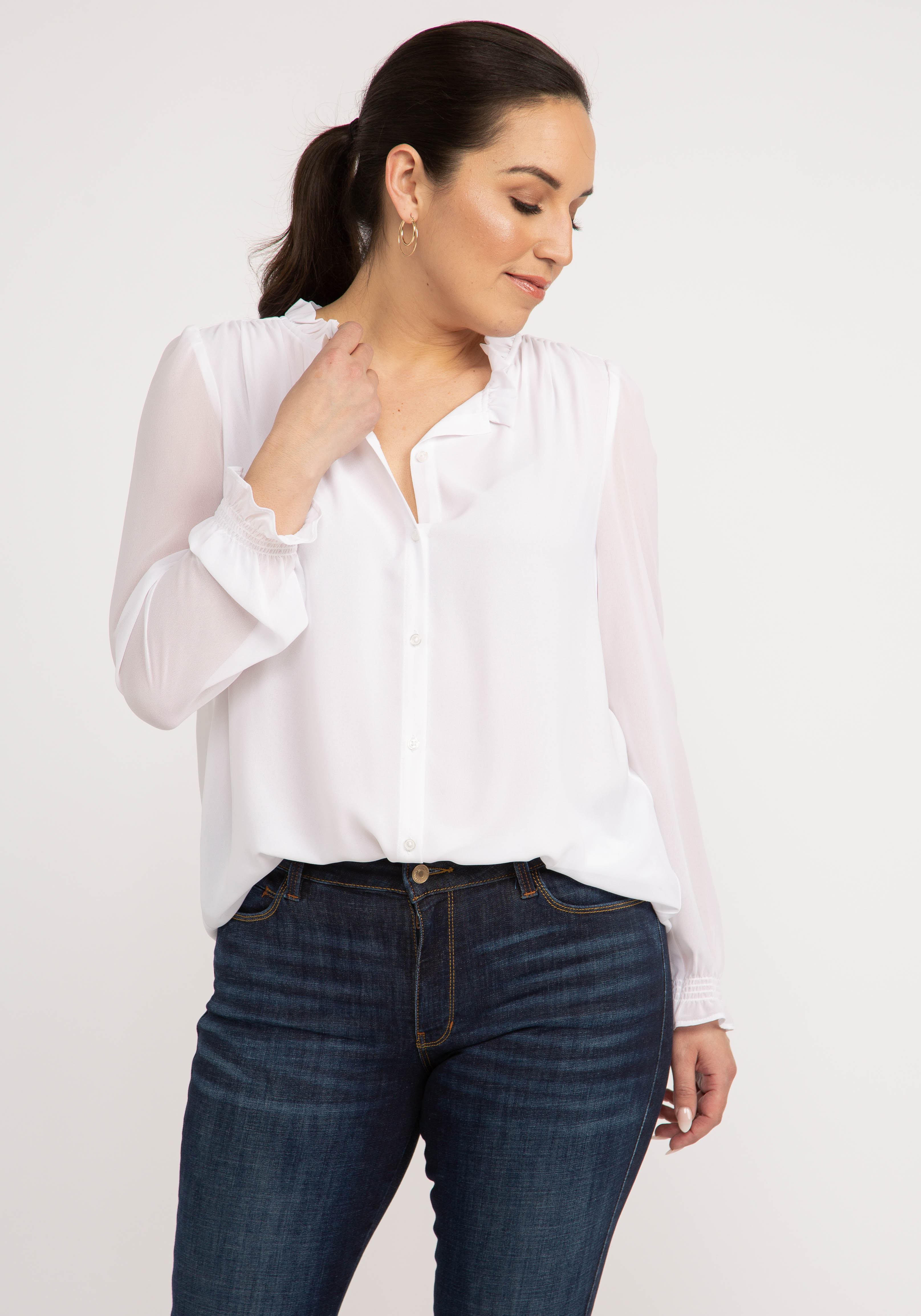 julie button up blouse