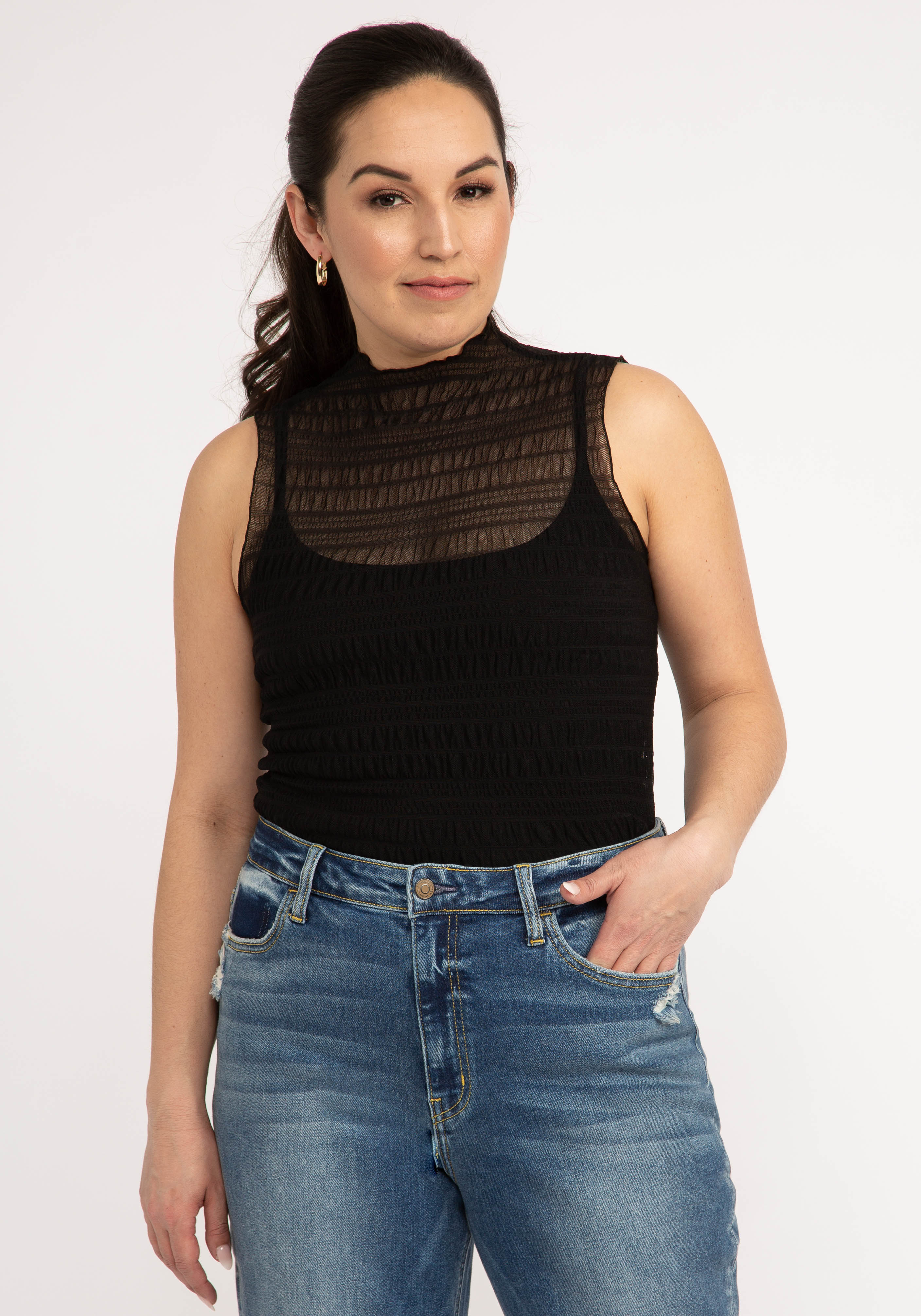 moeity sheer tank top