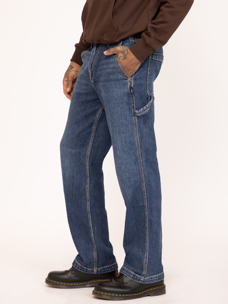 Big Guy Baggy Straight Leg Utility Jeans