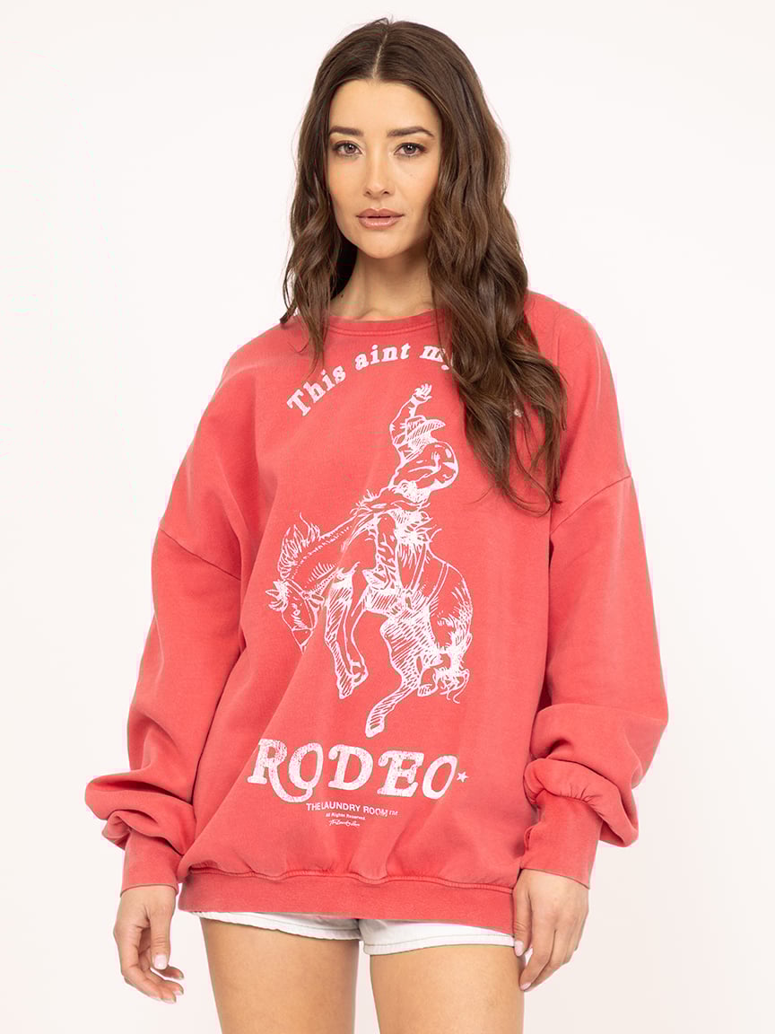 ain't my first rodeo oversized crewneck
