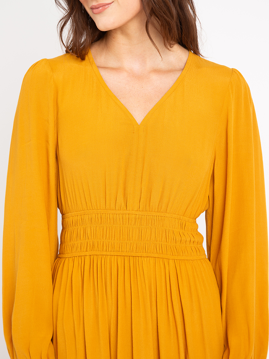 delacour v neck maxi dress