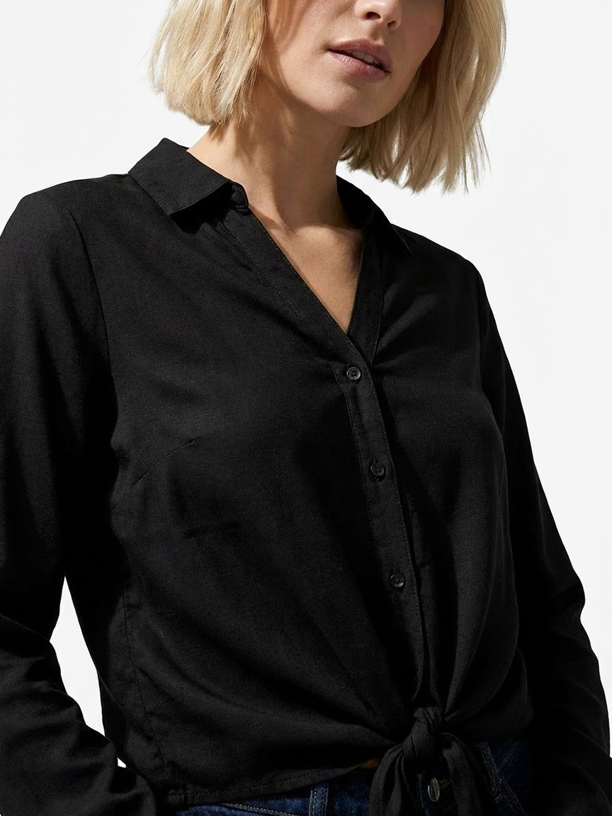 nova long sleeve knot shirt