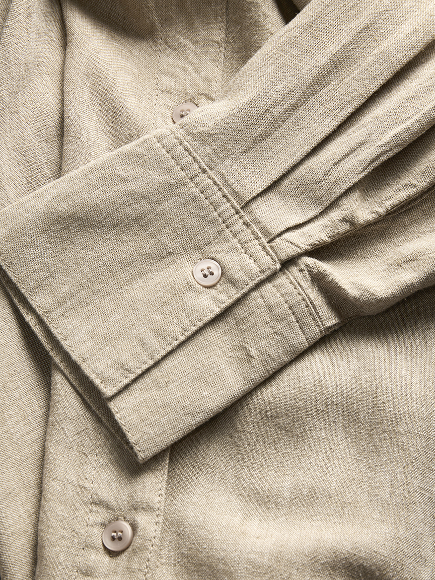 almira linen blend shirt
