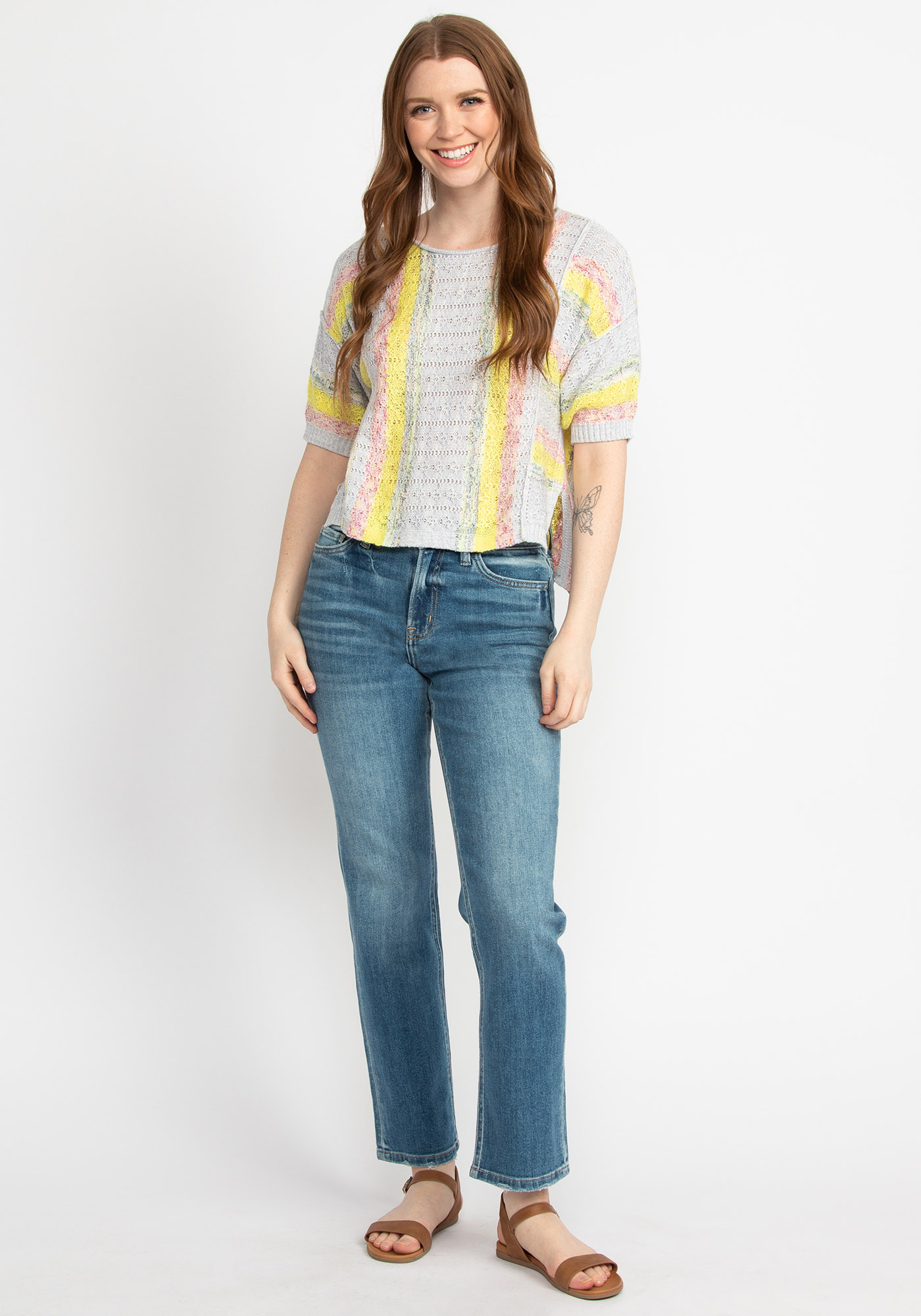 brigette short sleeve scoop neck popover